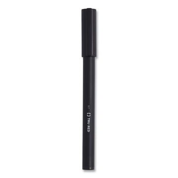 TRU RED™ Quick Dry Gel Pen, Stick, Medium 0.7 Mm, Black Ink, Black Barrel, 24-pack freeshipping - TVN Wholesale